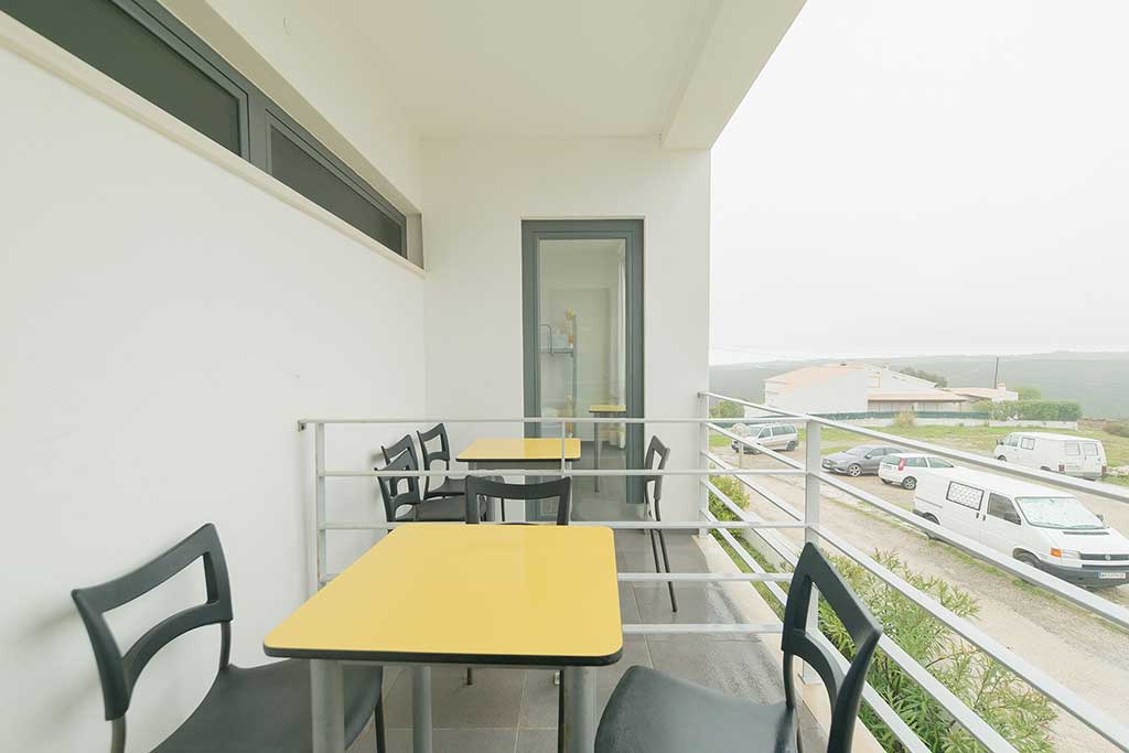 Hi Arrifana Destination Hostel dorms with balcony at Arrifana Beach